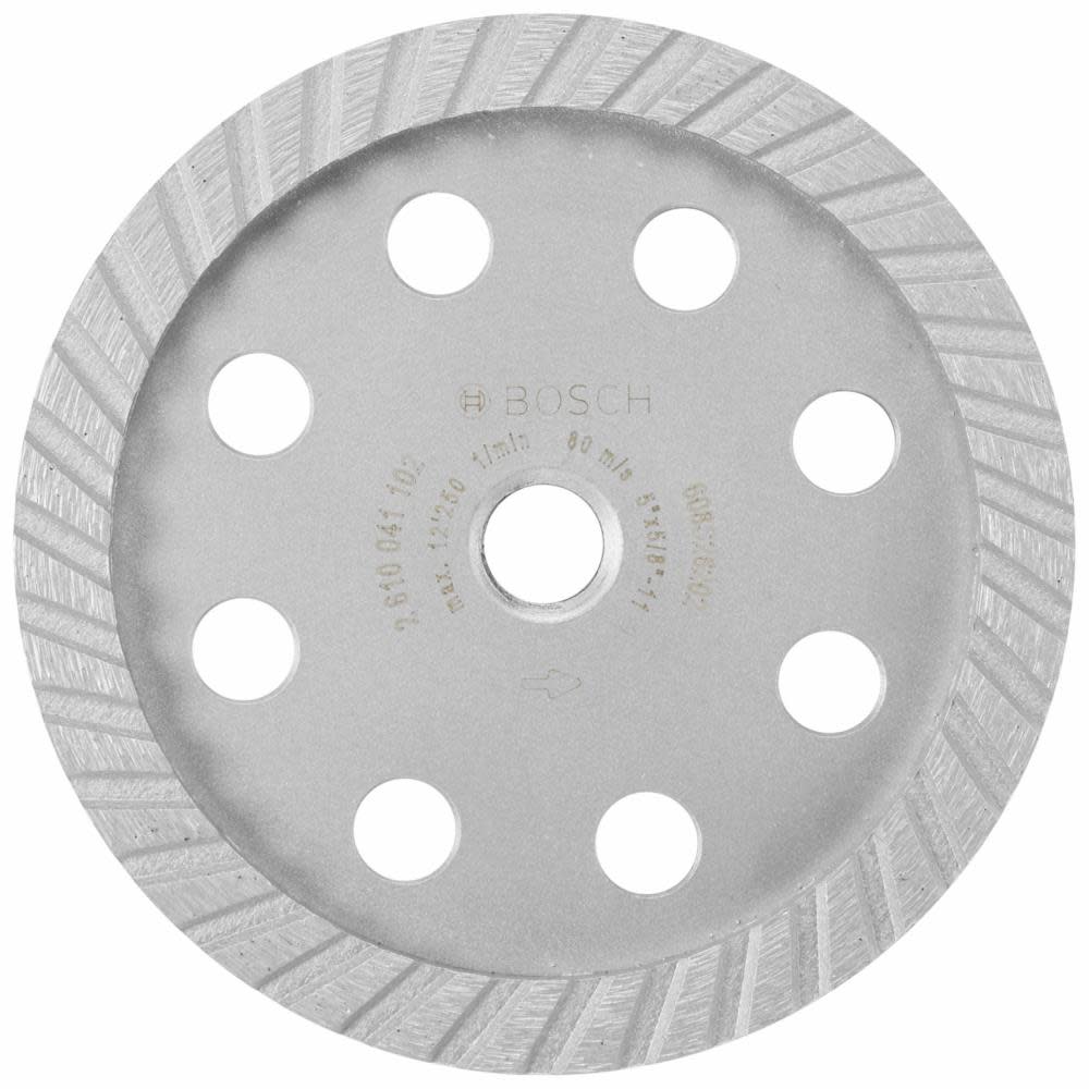 Bosch 5 In. Turbo Diamond Cup Wheel - Ascmtools