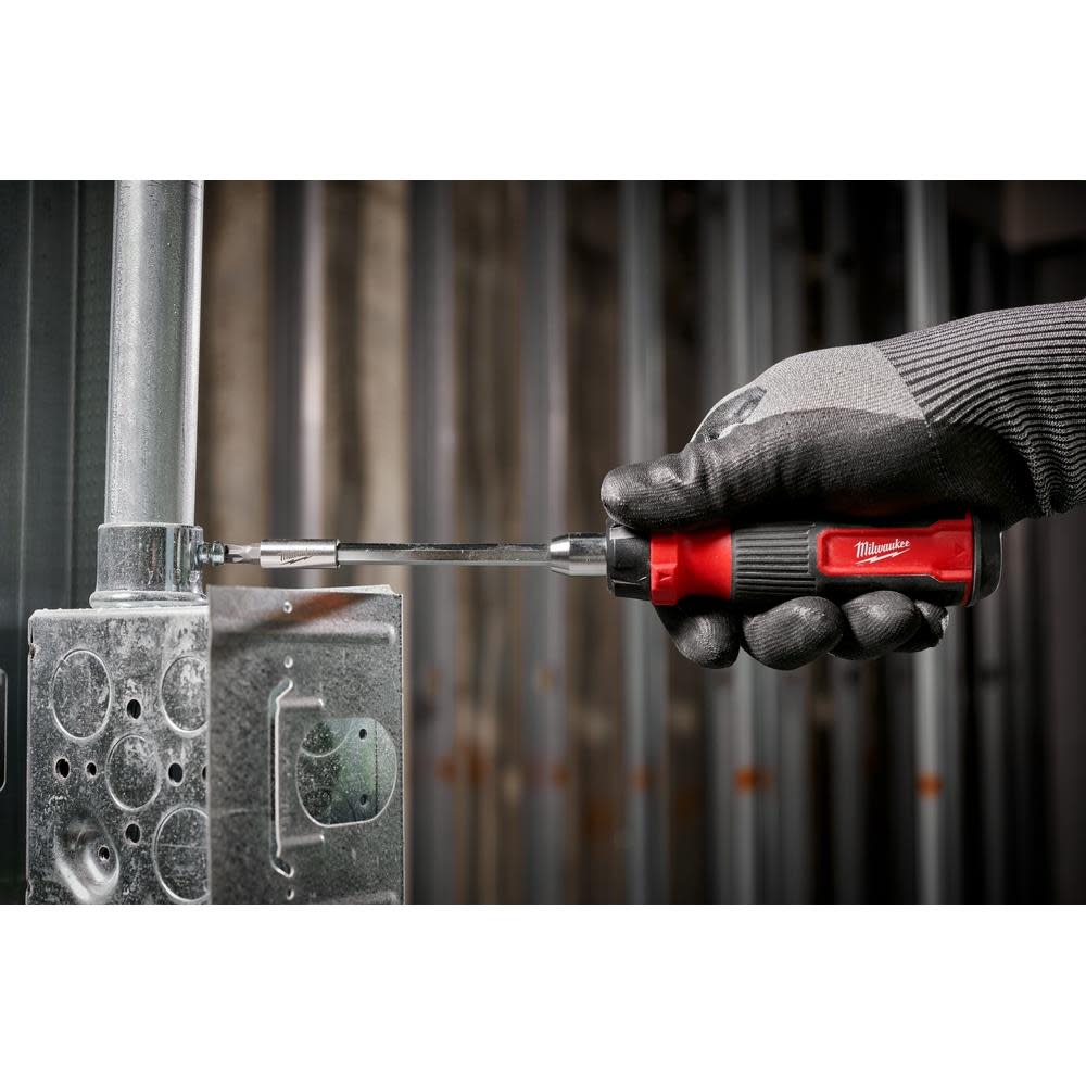 Milwaukee 14-in-1 Ratcheting Multi-Bit Screwdriver - Ascmtools