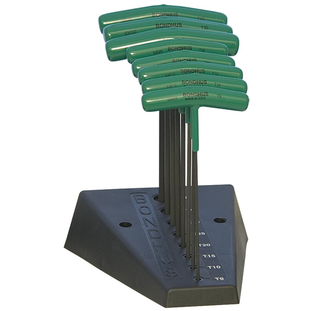 Bondhus 8pc T-handle Torx Set T9-T40 - Ascmtools
