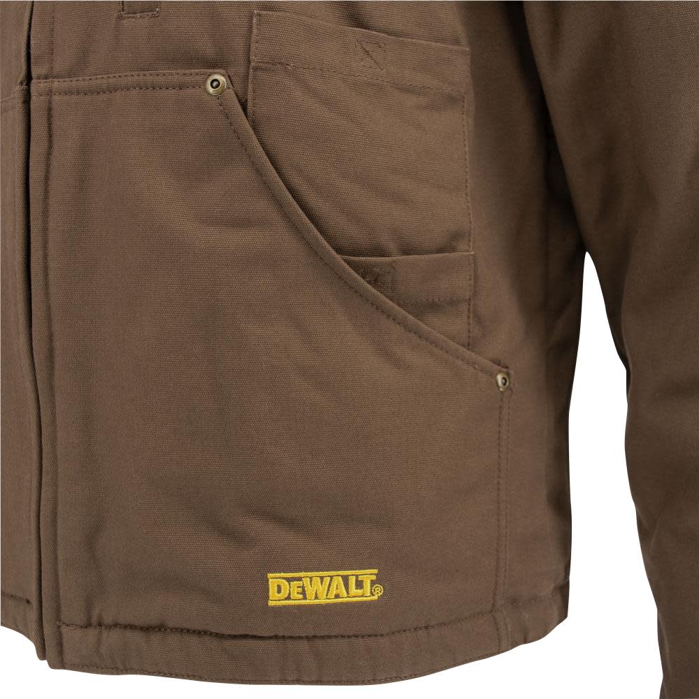 DEWALT Heavy Duty Heated Kit Tobacco Work Jacket Large - Ascmtools