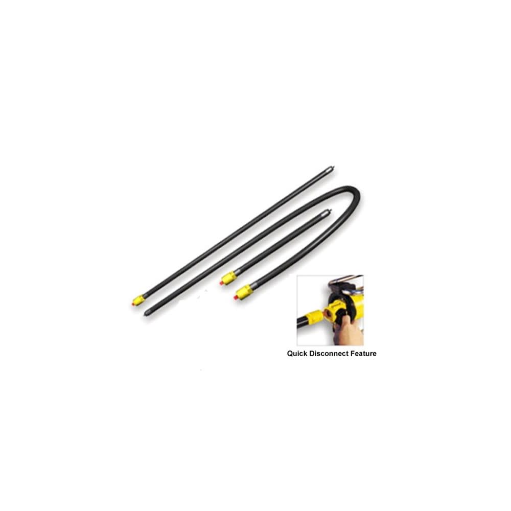 Oztec Industries Flexible Concrete Vibrator Shaft Assembly 7′ with QD Coupler - Ascmtools