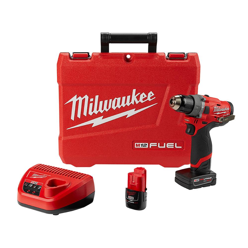 Milwaukee M12 FUEL 1/2 In. Hammer Drill Kit - Ascmtools