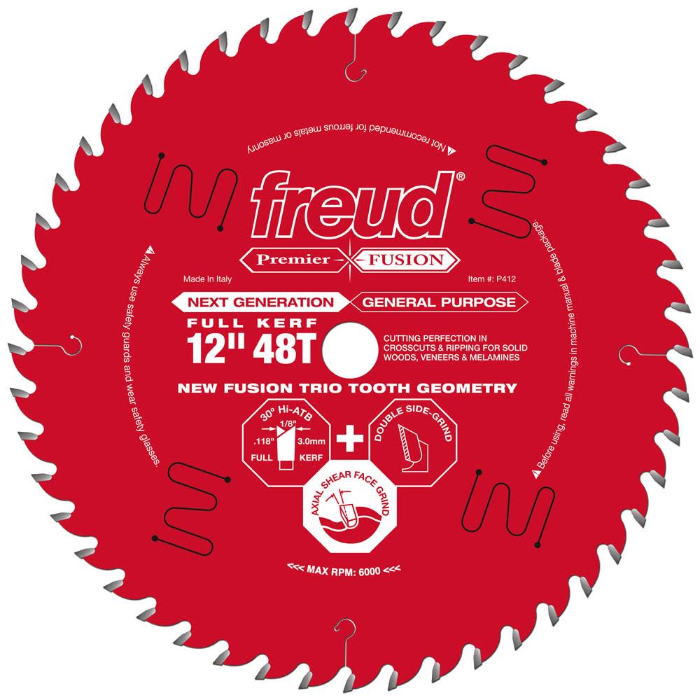 Freud 12″ Premier Fusion Blade - Ascmtools