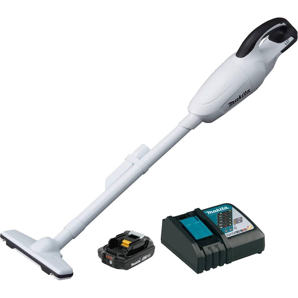 Makita 18 Volt Compact Lithium-Ion Cordless Vacuum Kit - Ascmtools