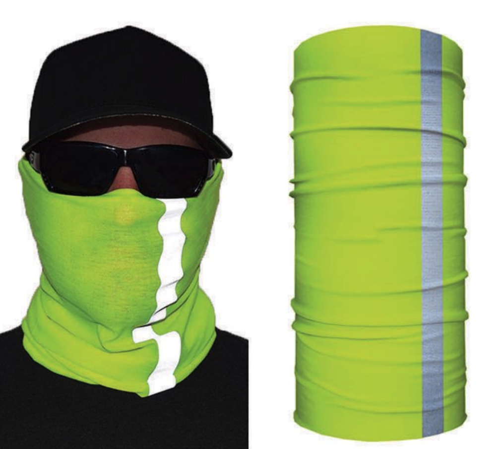 John Boy Face Guard Mask – Neon Yellow Reflective - Ascmtools
