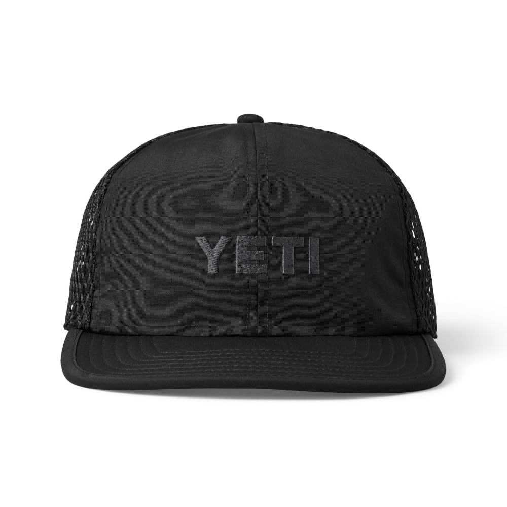 Yeti Logo Performance Black Nylon Hat - Ascmtools