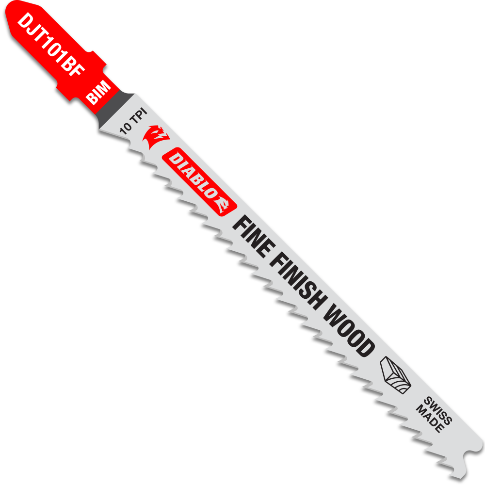 Diablo Tools 4″ 10 TPI Bi-Metal T-Shank Jig Saw Blades for Fine Cuts - Ascmtools