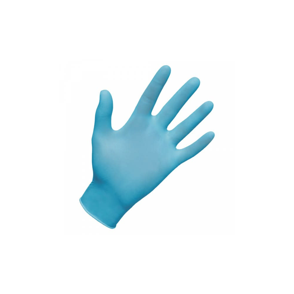 SAS Safety Derma-Lite Disposable Gloves Powdered Nitrile Box of 100 Gloves XL - Ascmtools