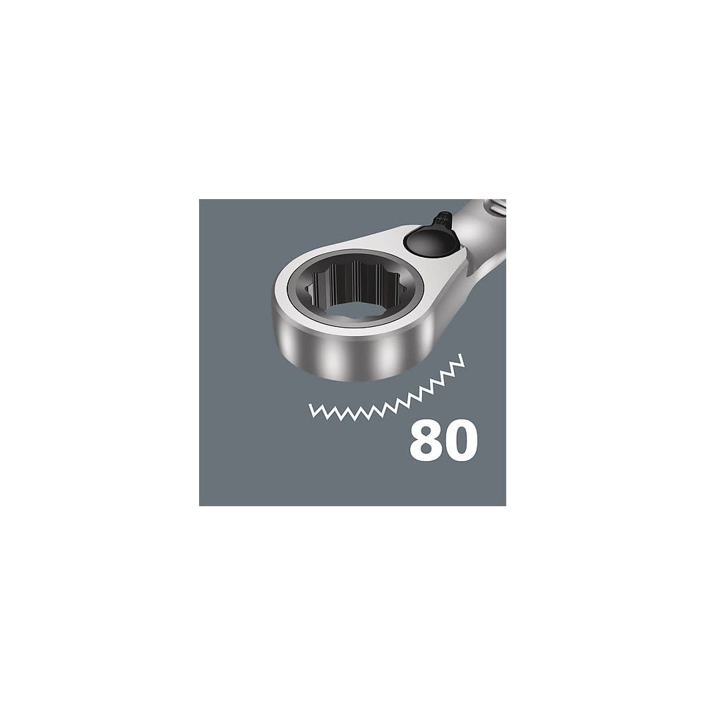 Wera Tools 6001 Joker Switch 11 Metric 1 Combination Ratchet Wrench Set - Ascmtools