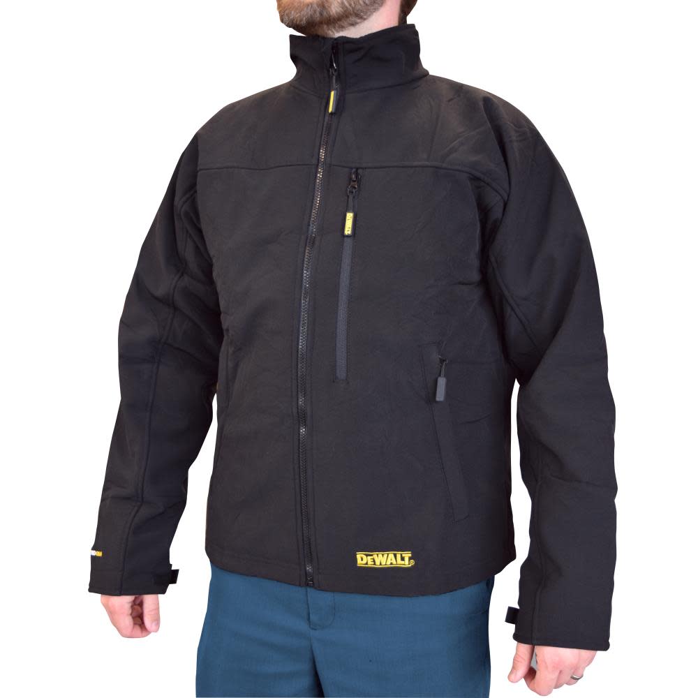 DEWALT Heated Kit Black Soft Shell Work Jacket Large - Ascmtools