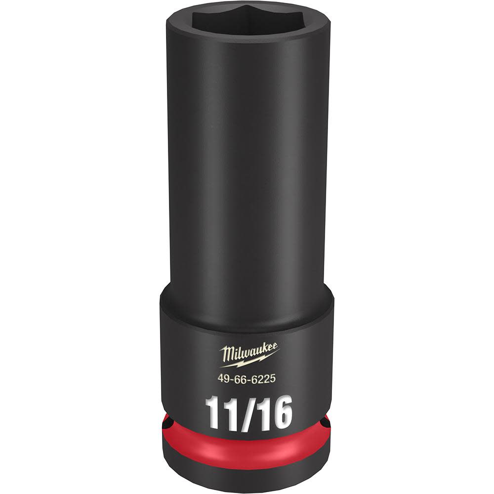 Milwaukee Impact Socket 1/2″ Drive 11/16″ Deep 6 Point - Ascmtools