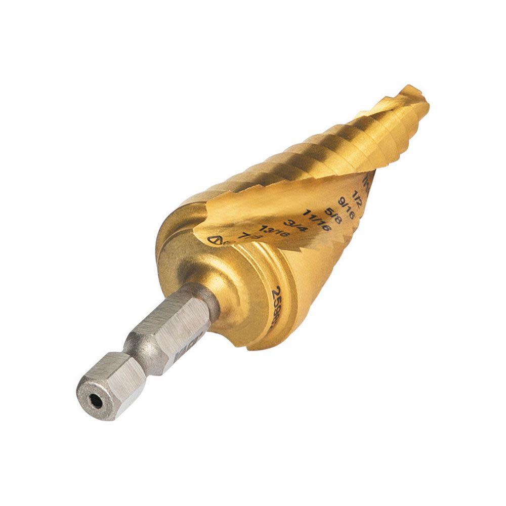 Klein Tools 3/16″ to 7/8″ Step Drill Bit VACO - Ascmtools