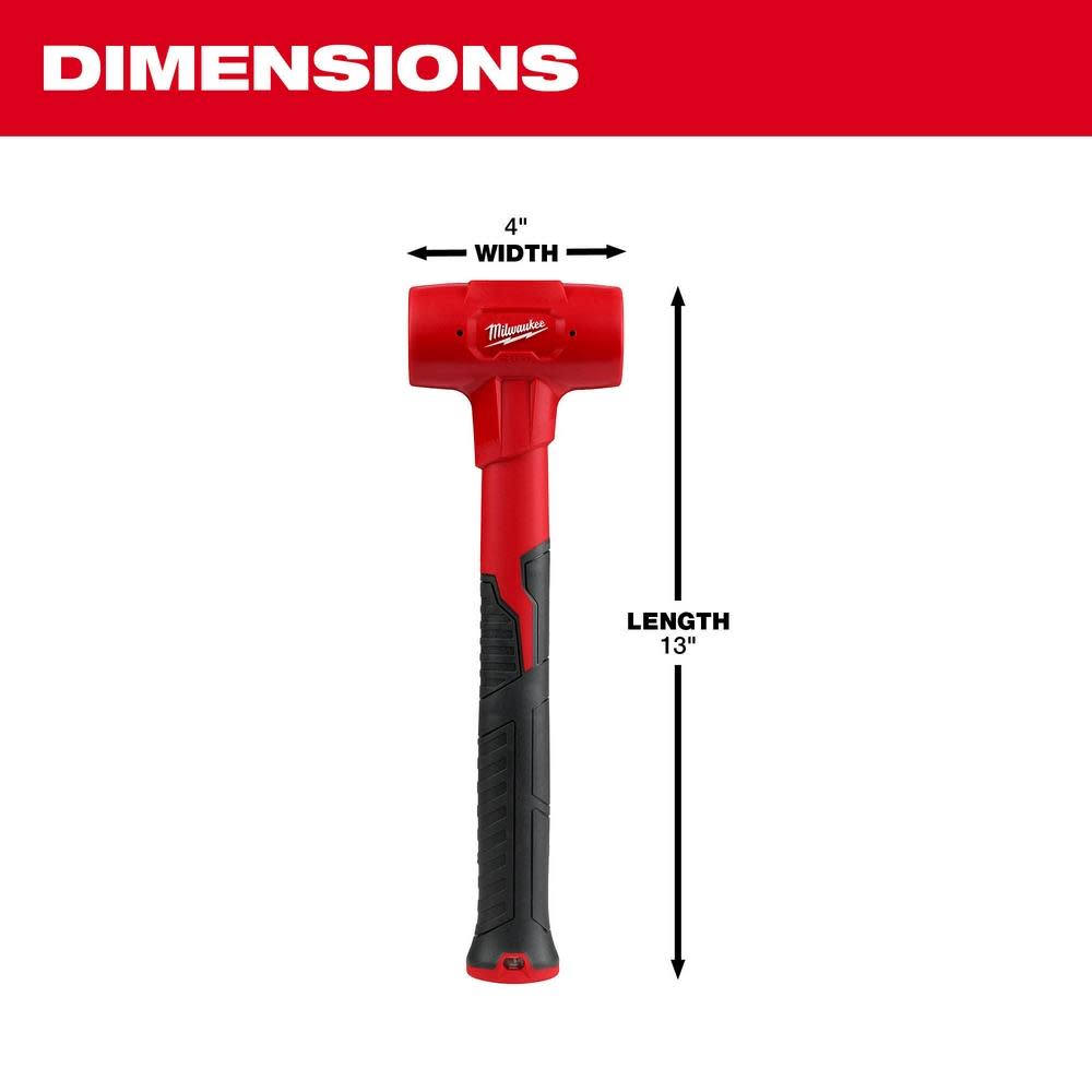 Milwaukee 28oz Dead Blow Hammer - Ascmtools