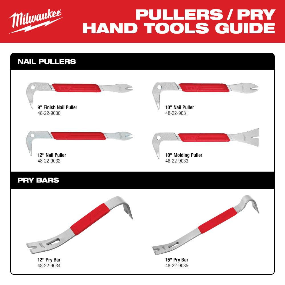 Milwaukee 9 in. Finish Nail Puller - Ascmtools