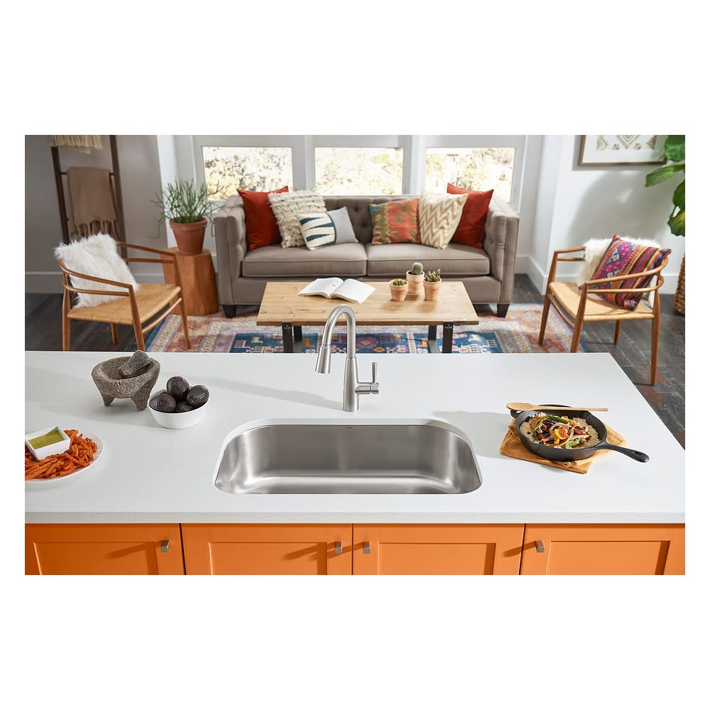 Moen Sperry MotionSense Kitchen Faucet Spot Resist Stainless - Ascmtools