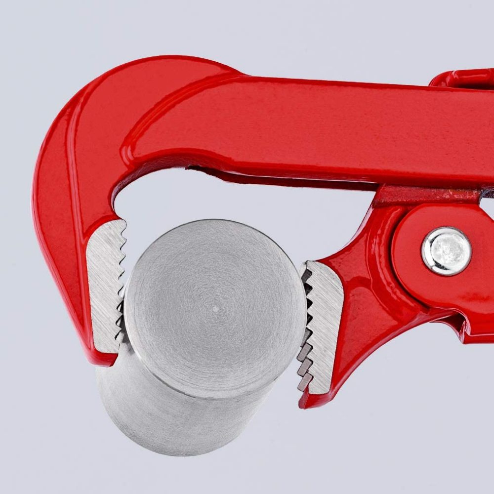 Knipex Pipe Wrench 90 Degree Angled 560 mm Swedish Pattern - Ascmtools