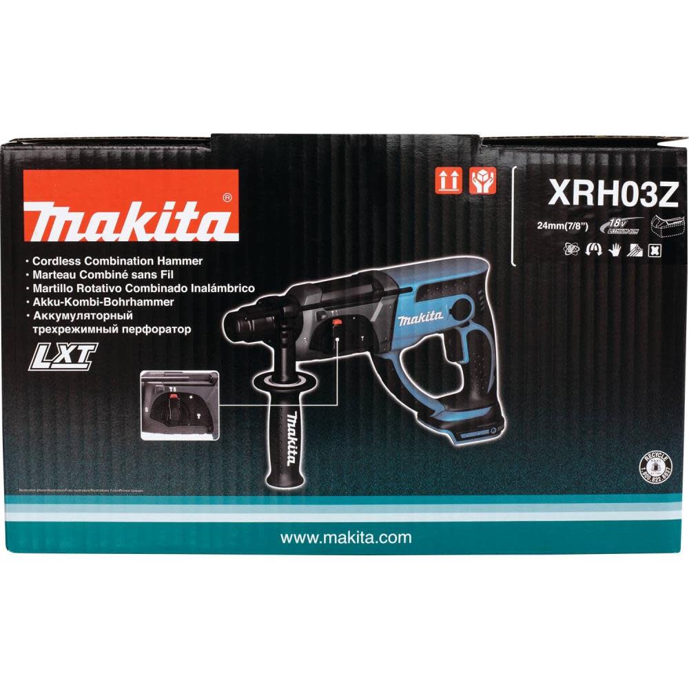 Makita 18V LXT Lithium-Ion Cordless 7/8 in. SDS-Plus Rotary Hammer (Tool only) - Ascmtools