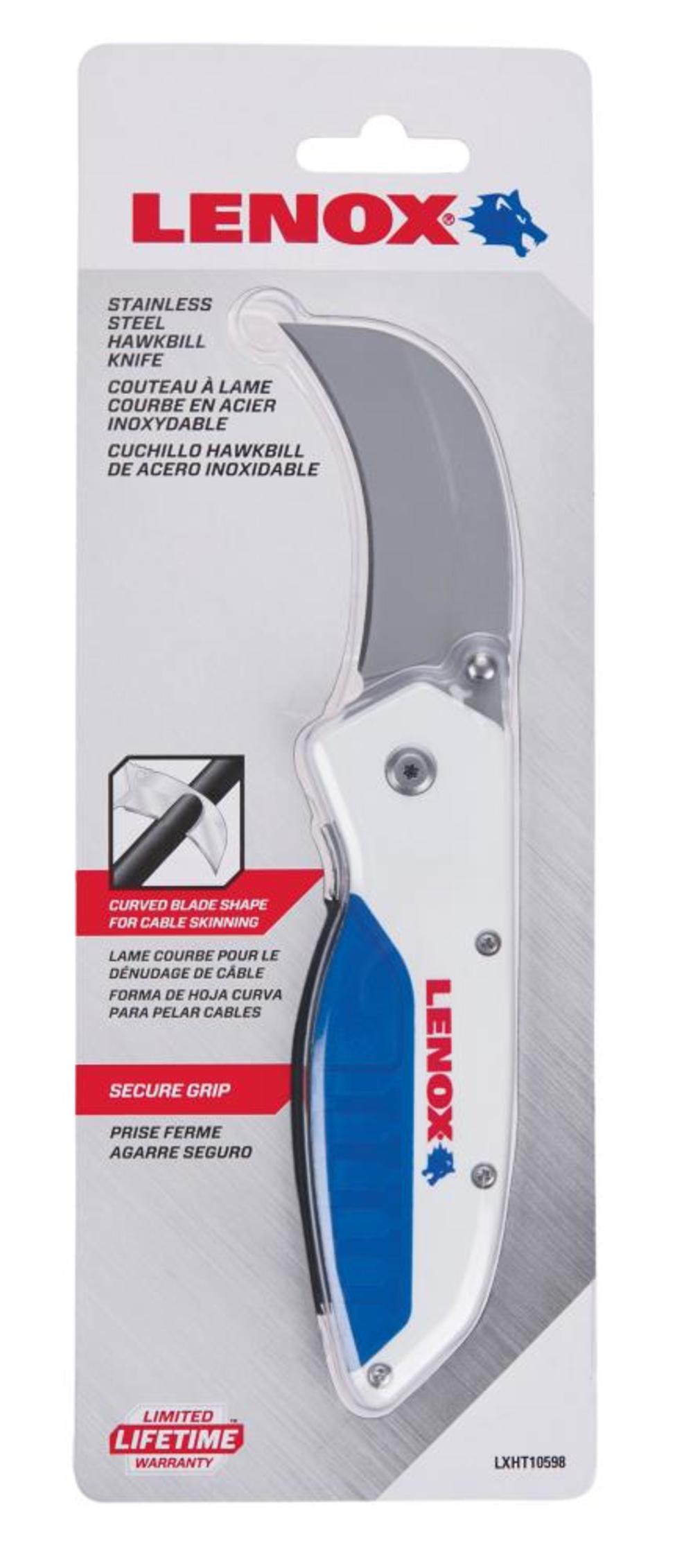Lenox Hawkbill Folding Utility Knife - Ascmtools