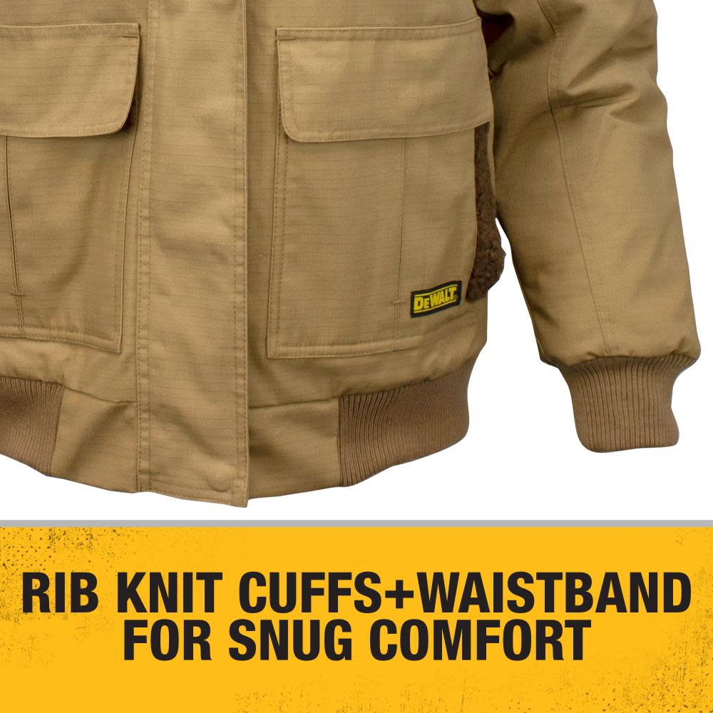 DEWALT Womens Rip Stop Canvas Heated Kit Jacket with Battery/Charger/Adapter XL - Ascmtools