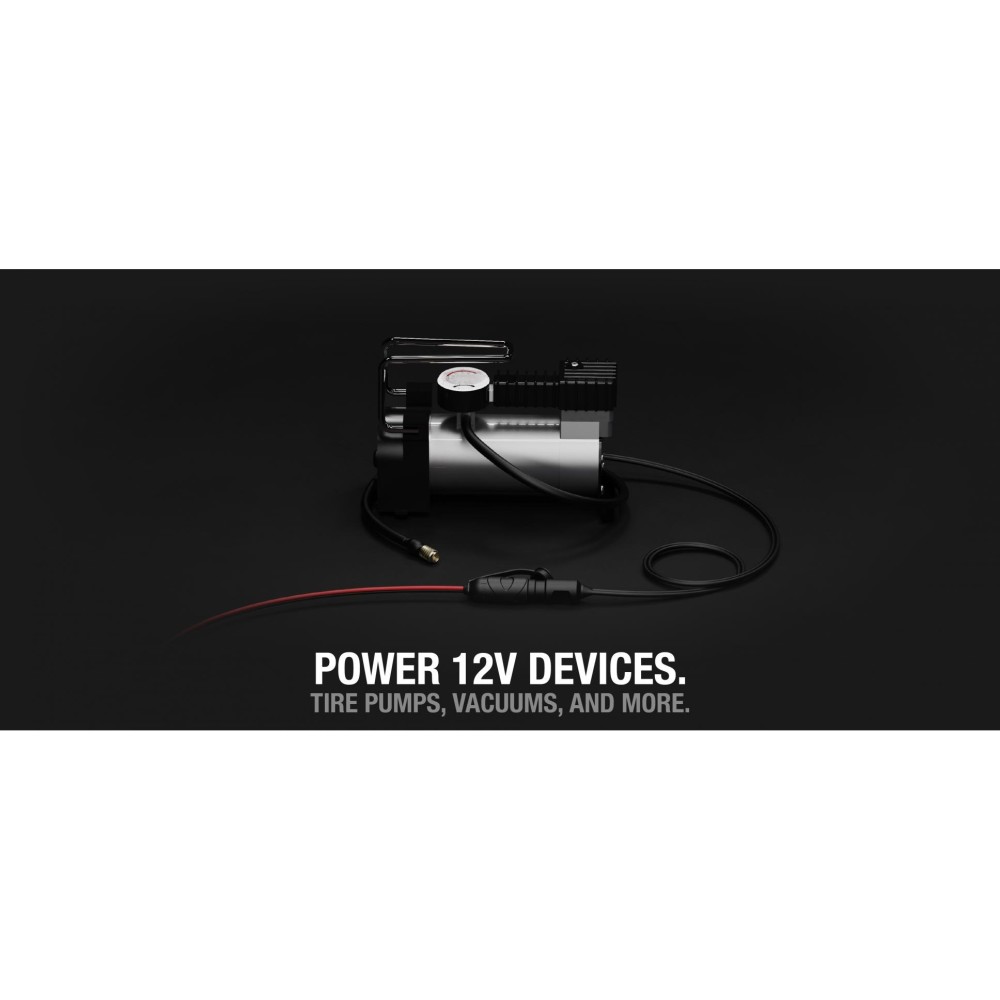 Noco 12V 15A Adapter Plug with Battery Clamps - Ascmtools