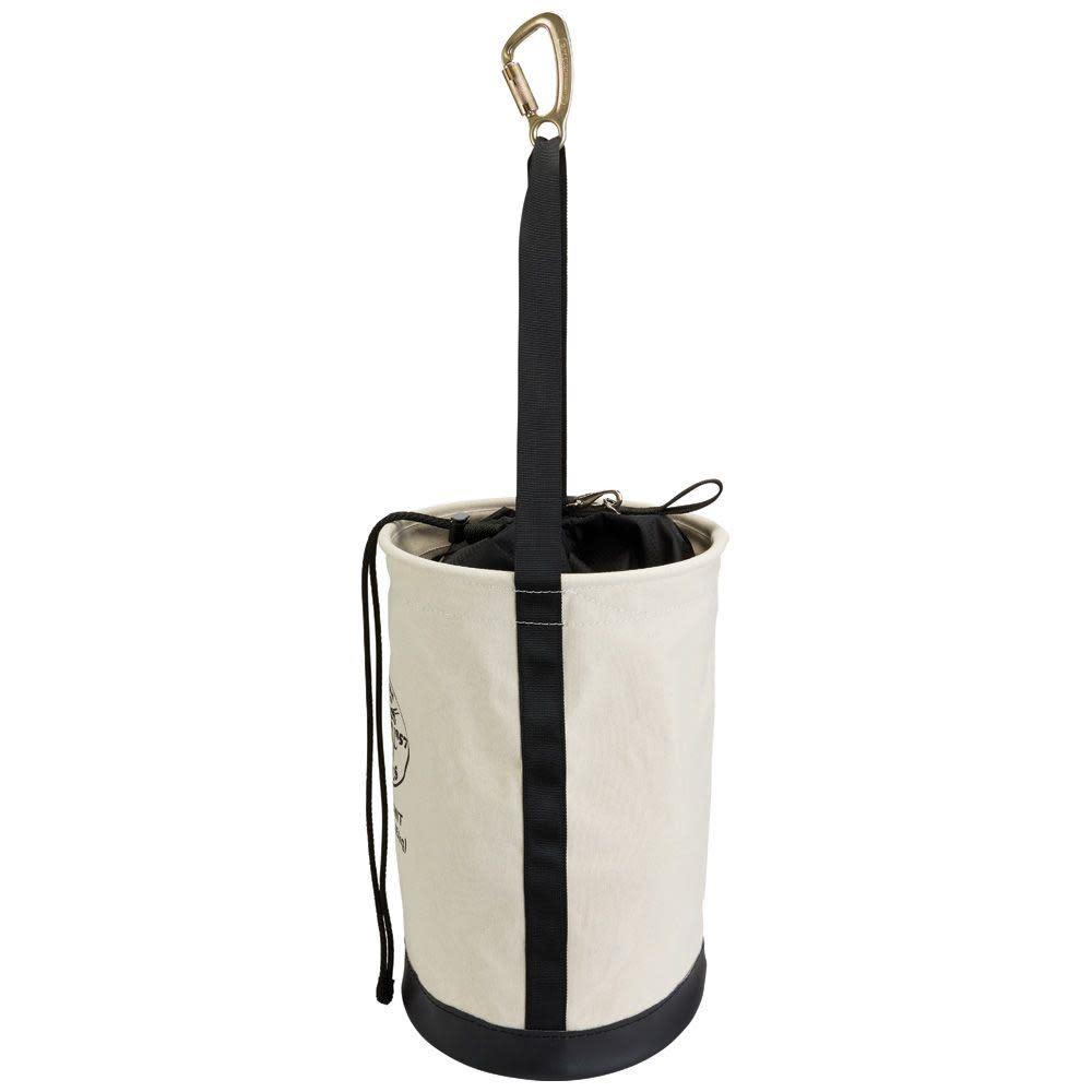 Klein Tools Heavy Duty Canvas Close Bucket 100-pound (45.4 kg) Maximum Load Rating - Ascmtools