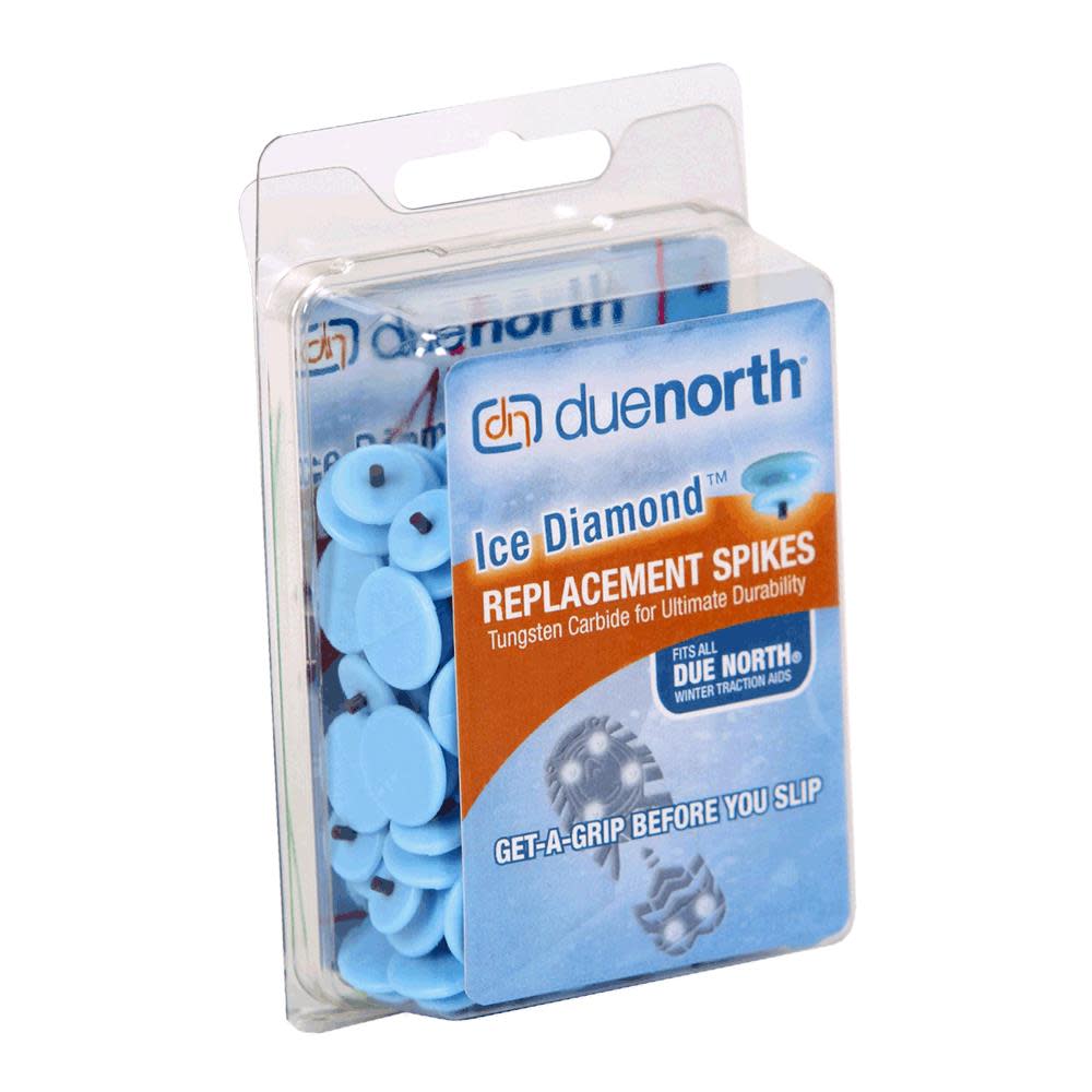 Due North Ice Diamond Replacement Spikes for Winter Traction Aids Tungsten Carbide Pack of 100 O/S - Ascmtools