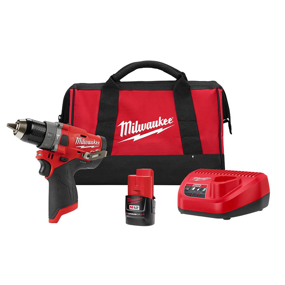 Milwaukee M12 FUEL 1/2 in. Hammer Drill 1 Battery Kit - Ascmtools