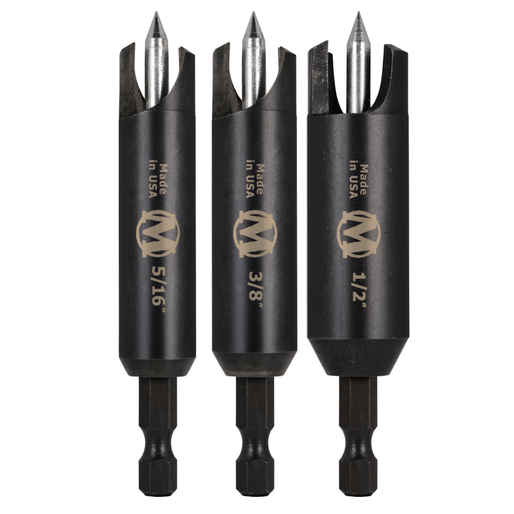Montana Brand Tools Self Centering Wood Plug Cutters 3pc - Ascmtools