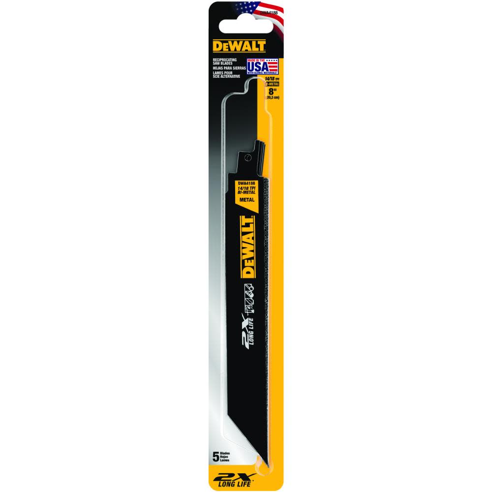 DEWALT 8-in 2X Premium Metal Cutting Blade (5 Pack) - Ascmtools