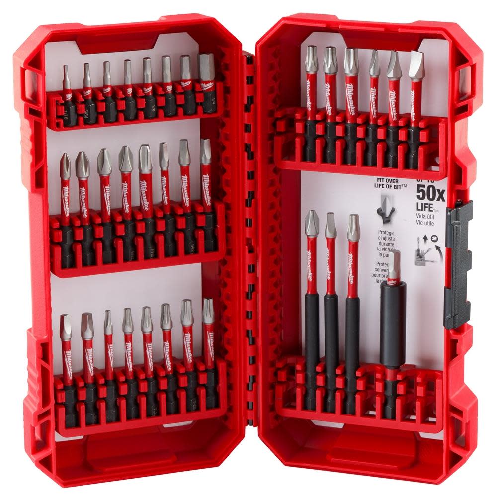 Milwaukee SHOCKWAVE Impact Duty Driver Bit Set 35pc - Ascmtools