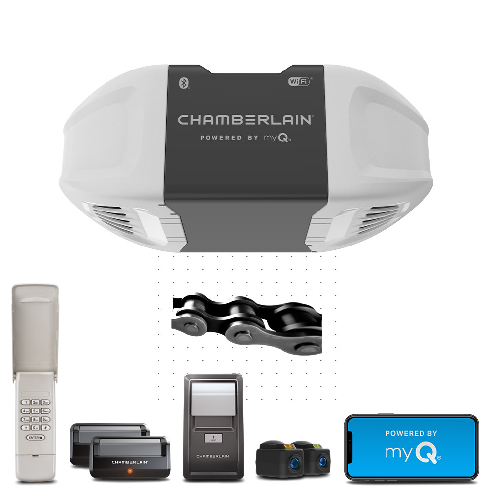 Chamberlain 1/2 HP Wi Fi Durable Chain Drive Garage Door Opener - Ascmtools