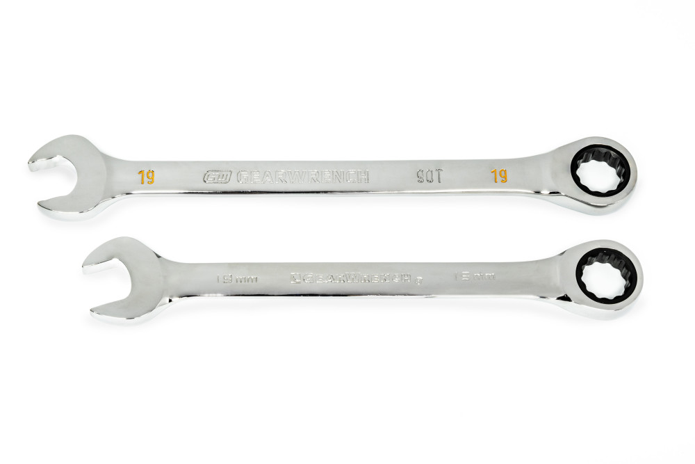 GEARWRENCH 19mm 90T 12 Point Ratcheting Combination Wrench - Ascmtools