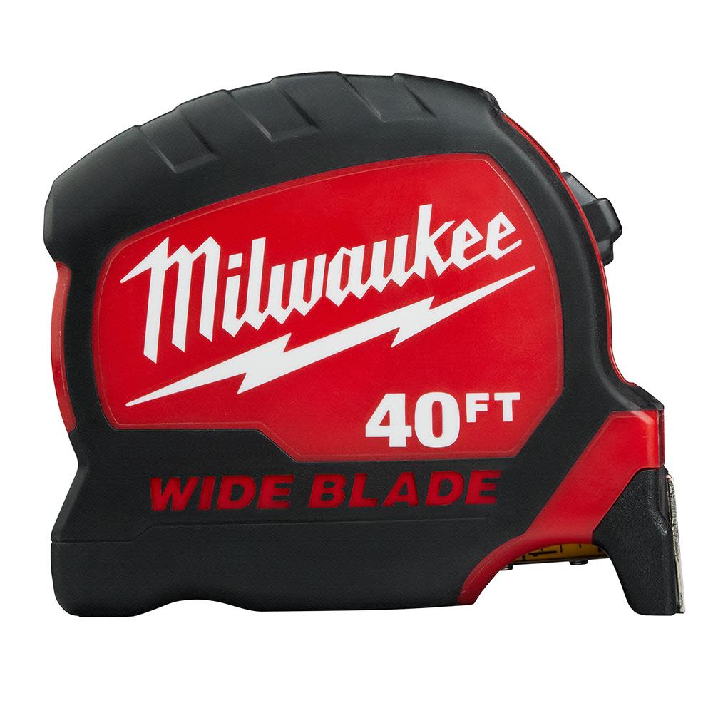Milwaukee 40Ft Wide Blade Tape Measure - Ascmtools