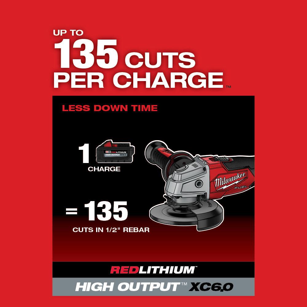 Milwaukee M18 FUEL 4 1/2″/5″ Grinder Slide Switch Lock On Reconditioned - Ascmtools