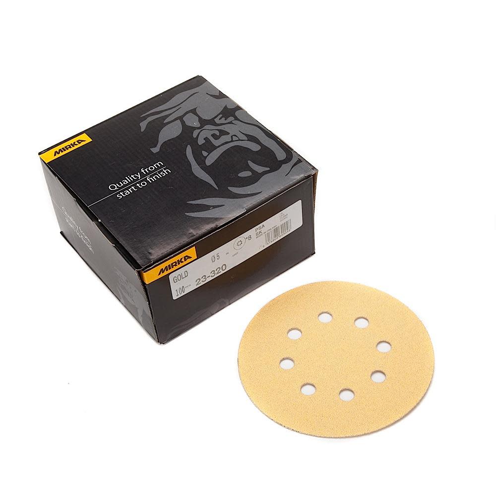 Mirka Gold 5 In. 8 Hole PSA Vacuum Disc P80 - Ascmtools