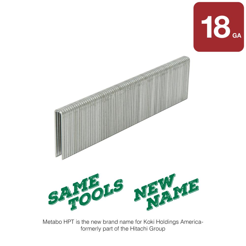 Metabo HPT Narrow Crown Finish Staples 1 1/2″ x 1/4″ 18 Gauge 5000pc - Ascmtools