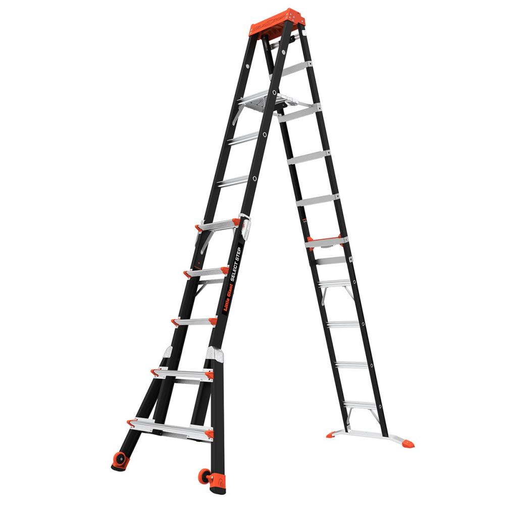 Little Giant Safety Select Step M6 Fiberglass Type 1AA Adjustable Step Ladder - Ascmtools