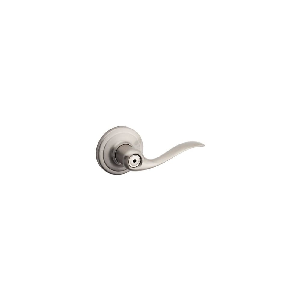 Kwikset Satin Nickel Bed/Bath Tustin Privacy Door Lever - Ascmtools