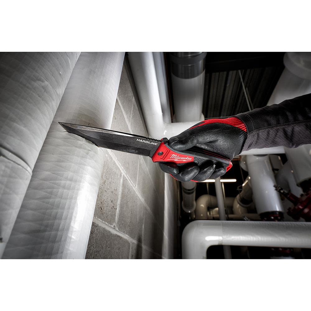 Milwaukee 5 In. HARDLINE Fixed Blade Knife - Ascmtools