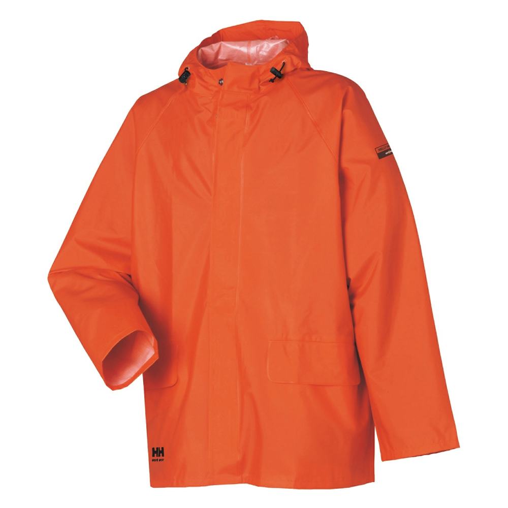 Helly Hansen Mandal Rain Jacket Polyester Dark Orange Small - Ascmtools