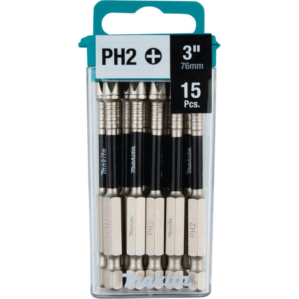 Makita Impact XPS #2 Phillips 3″ Power Bit – 15 Pack - Ascmtools