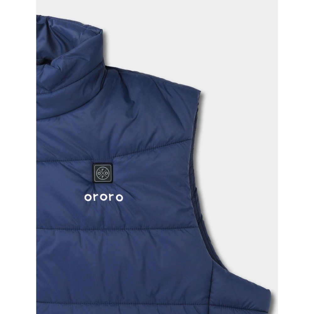 ORORO Mens Navy Blue Classic Heated Vest Kit Medium - Ascmtools