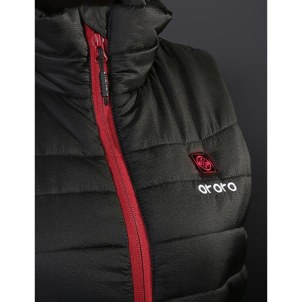 ORORO Womens Black Classic Heated Vest Kit XL - Ascmtools