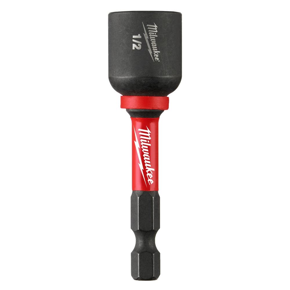 Milwaukee SHOCKWAVE Impact Duty 1/2 x 2 9/16″ Magnetic Nut Driver 10pk - Ascmtools
