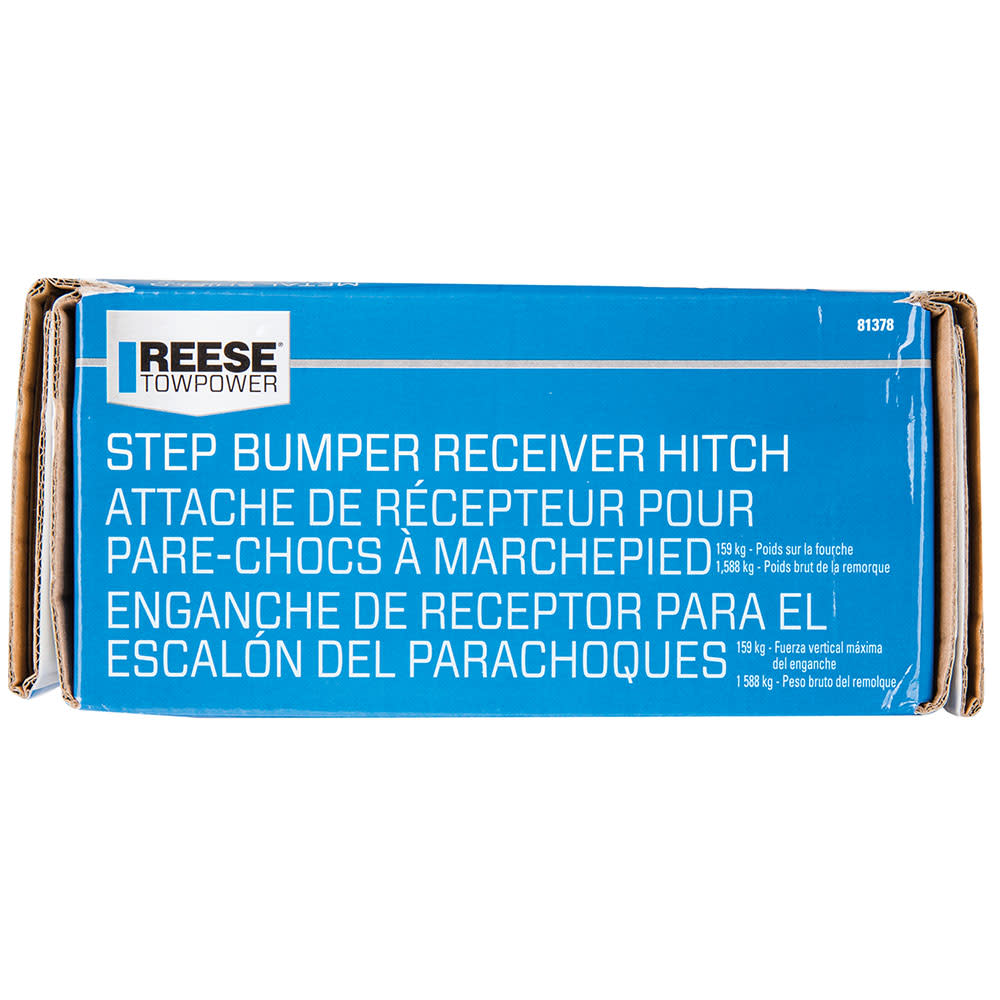 Reese 3500 lbs Black Step Bumper Trailer Hitch - Ascmtools