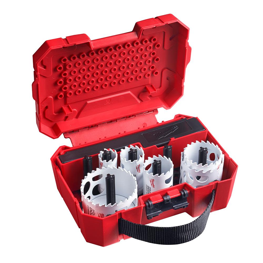 Milwaukee HOLE DOZER with Carbide Teeth Electrcian’s Hole Saw Kit 10pc - Ascmtools