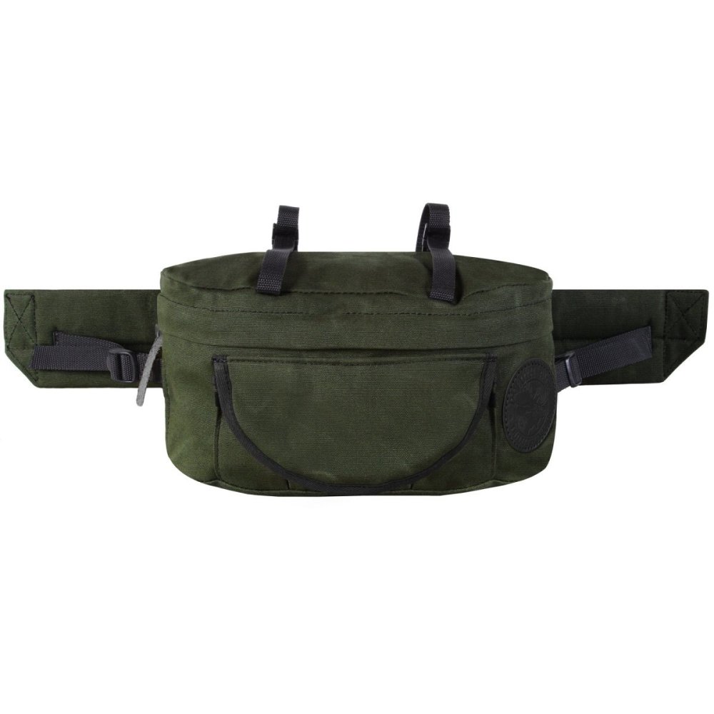Duluth Pack 9 Liter Capacity Wax Olive Drab Canvas Lumbar Pack - Ascmtools