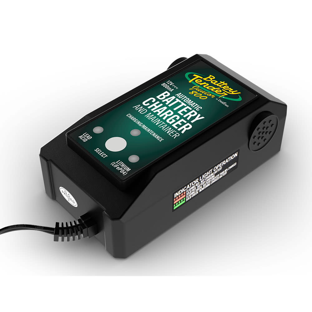 Battery Tender Lead Acid/Lithium Selectable Battery Charger 12V 800mA - Ascmtools