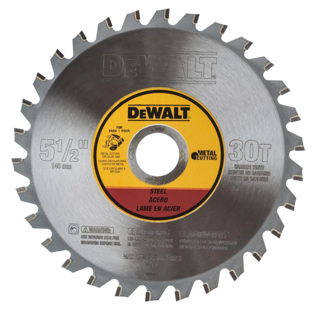 DEWALT 5-1/2 in. 30 Tooth Metal Cutting Blade - Ascmtools