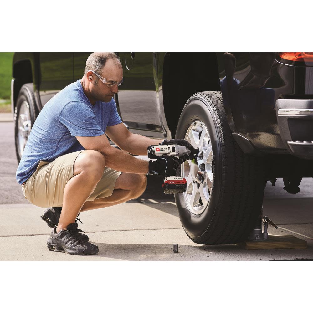 Porter Cable 20V 1/2-in Drive Cordless Impact Wrench with Battery Kit - Ascmtools